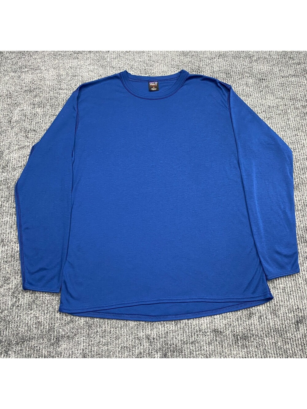 Vintage Patagonia Capilene Shirt Mens XL Blue Long Sleeve Base Layer Made In USA